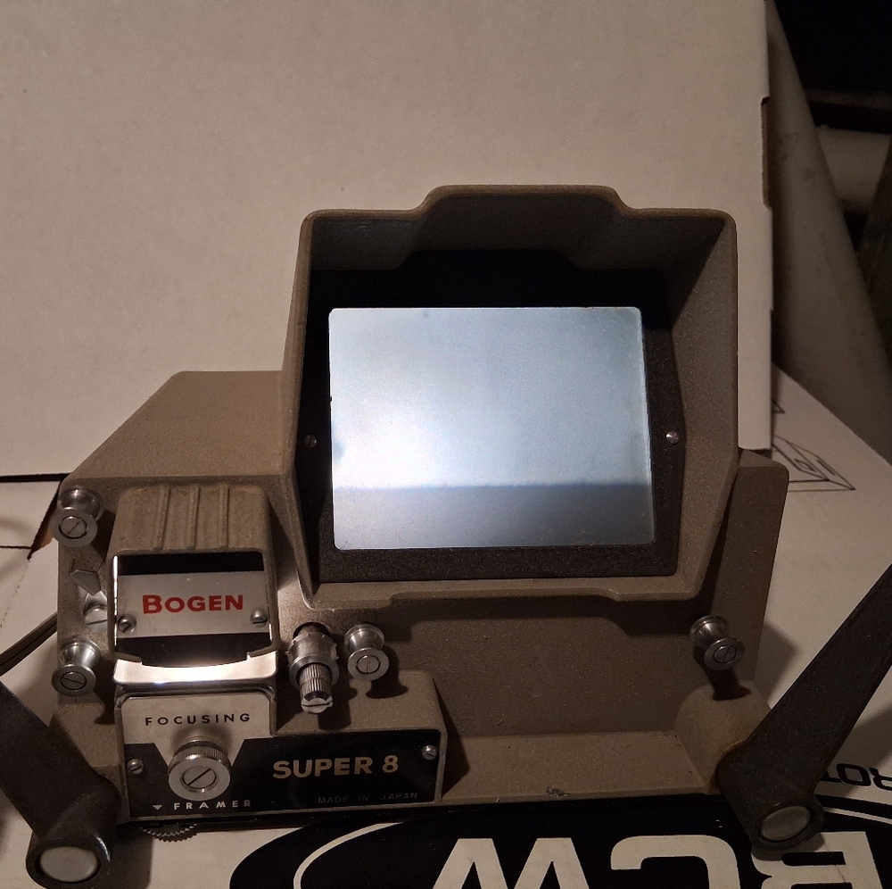 Vintage Working  Bogen Super 8 Movie Film Editor / Viewer